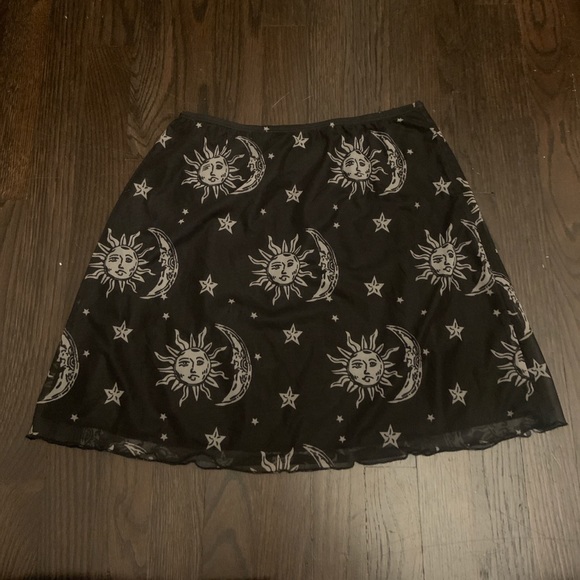 Moon and Sun Mesh Miniskirt - Picture 2 of 4
